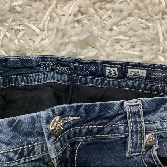 Miss Me Blue Skinny Jeans - Size 33 - Picture 6 of 7